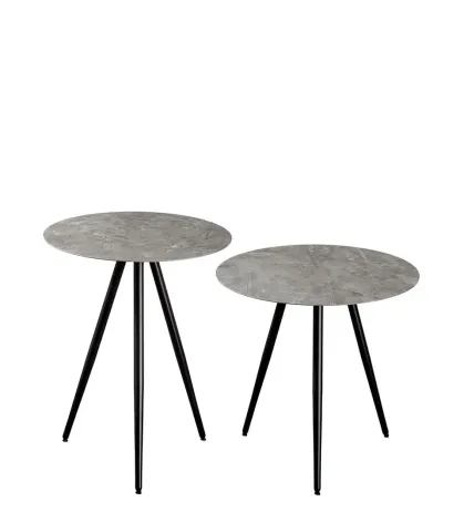 Tavolini tondi - set 2 pz