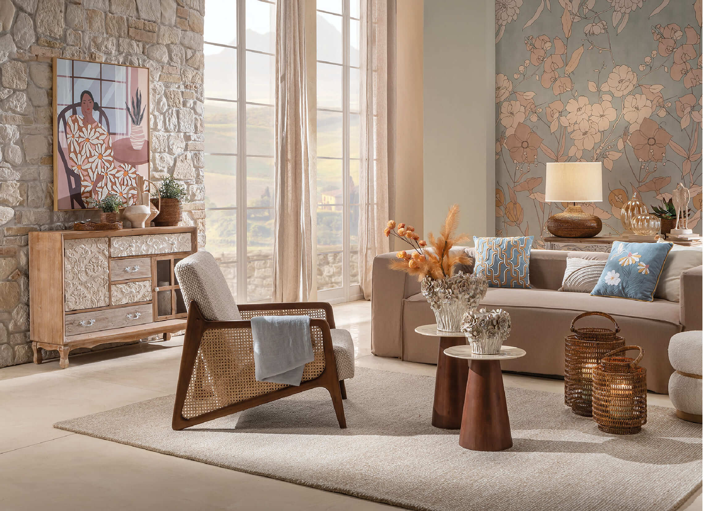 Come decorare il soggiorno in autunno: una nuova melodia di colori e luce