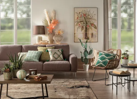 Ethnic living room: how to furnish the living area in a refined way