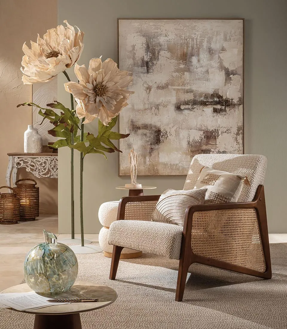 Fiore decorativo con base 155h - dalia