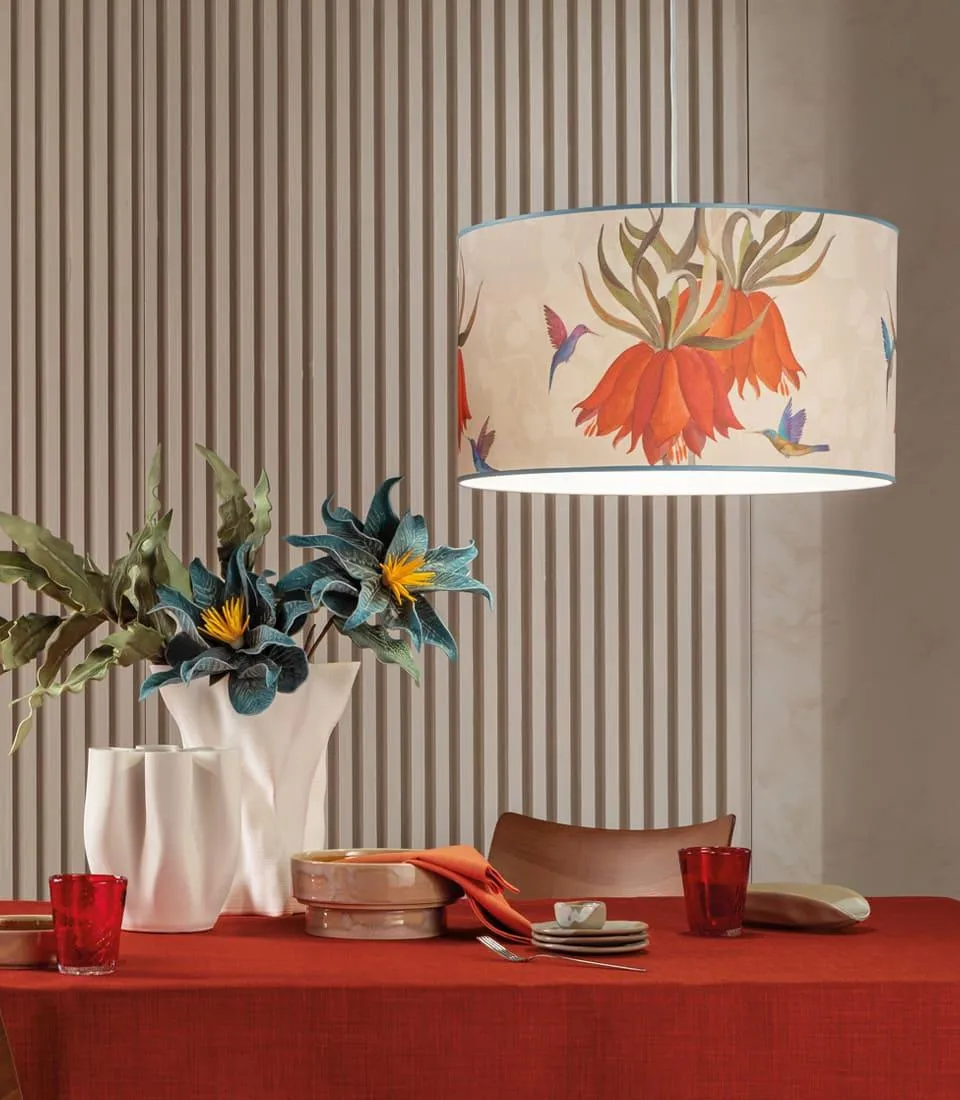 Cylindrical Pendant Shade - Colibrì