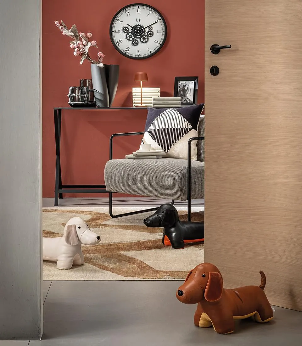 DOOR STOPPER DOG, BROWN