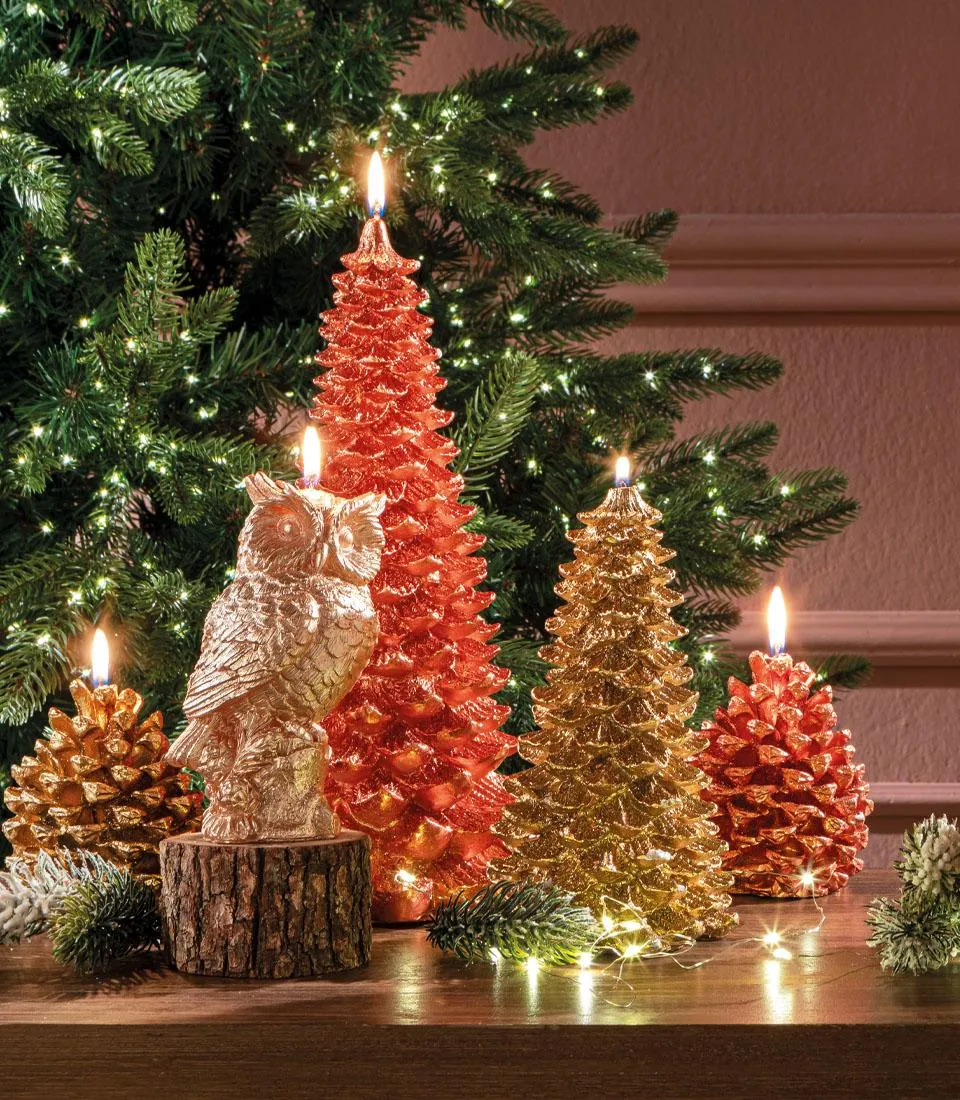 Large golden candle tree