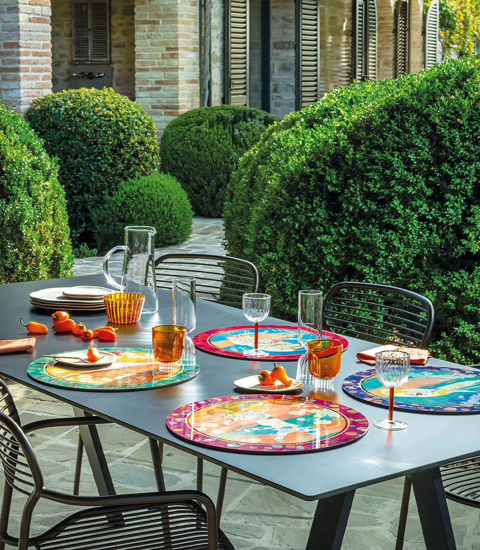 RIGID PLACEMAT Ø39 - GIRAFFA