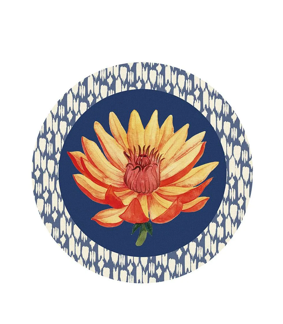 Rigid Placemat, blue - Riflessi di Loto