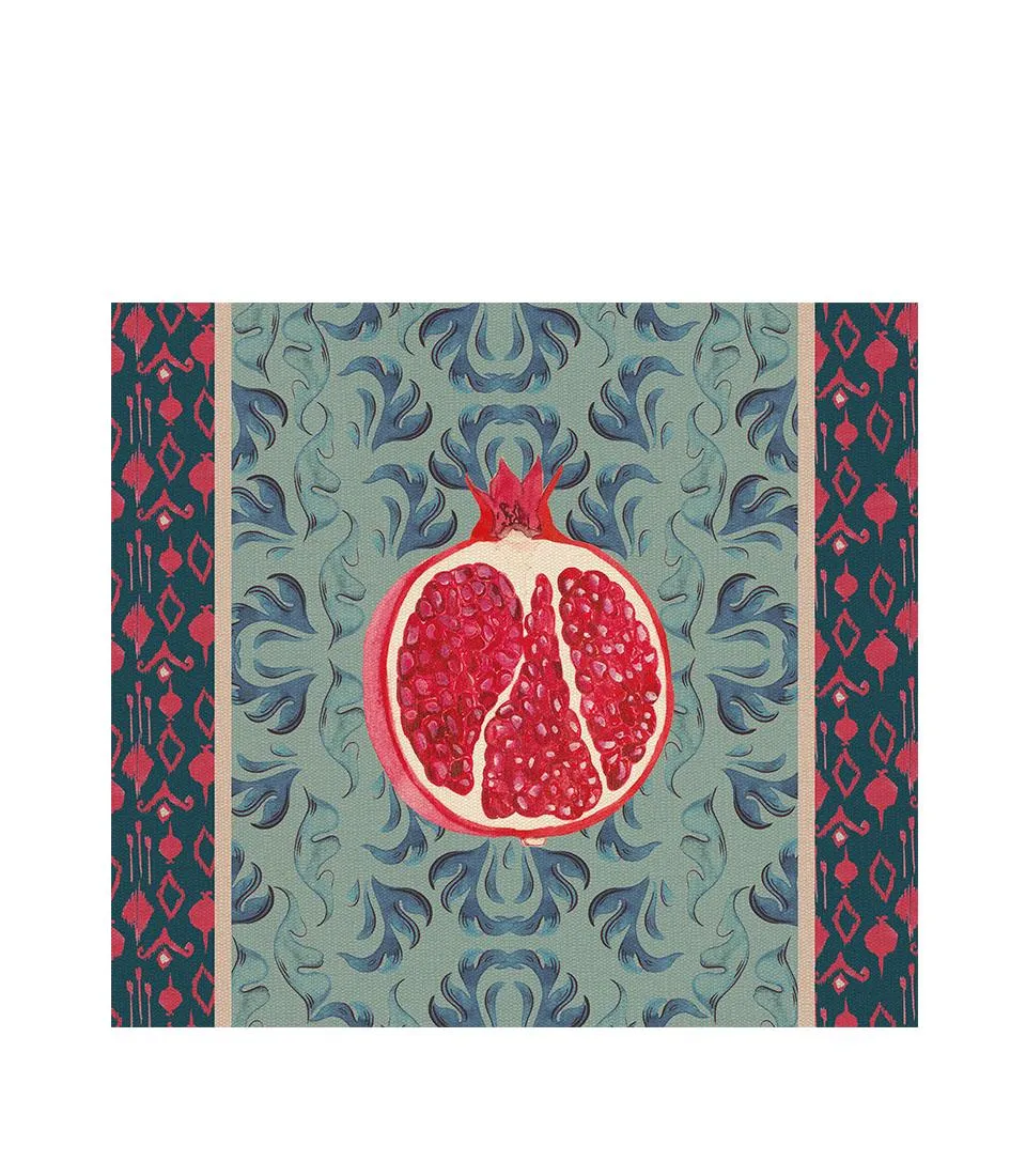 Rigid Placemat, light blue - Melograno d'Oriente