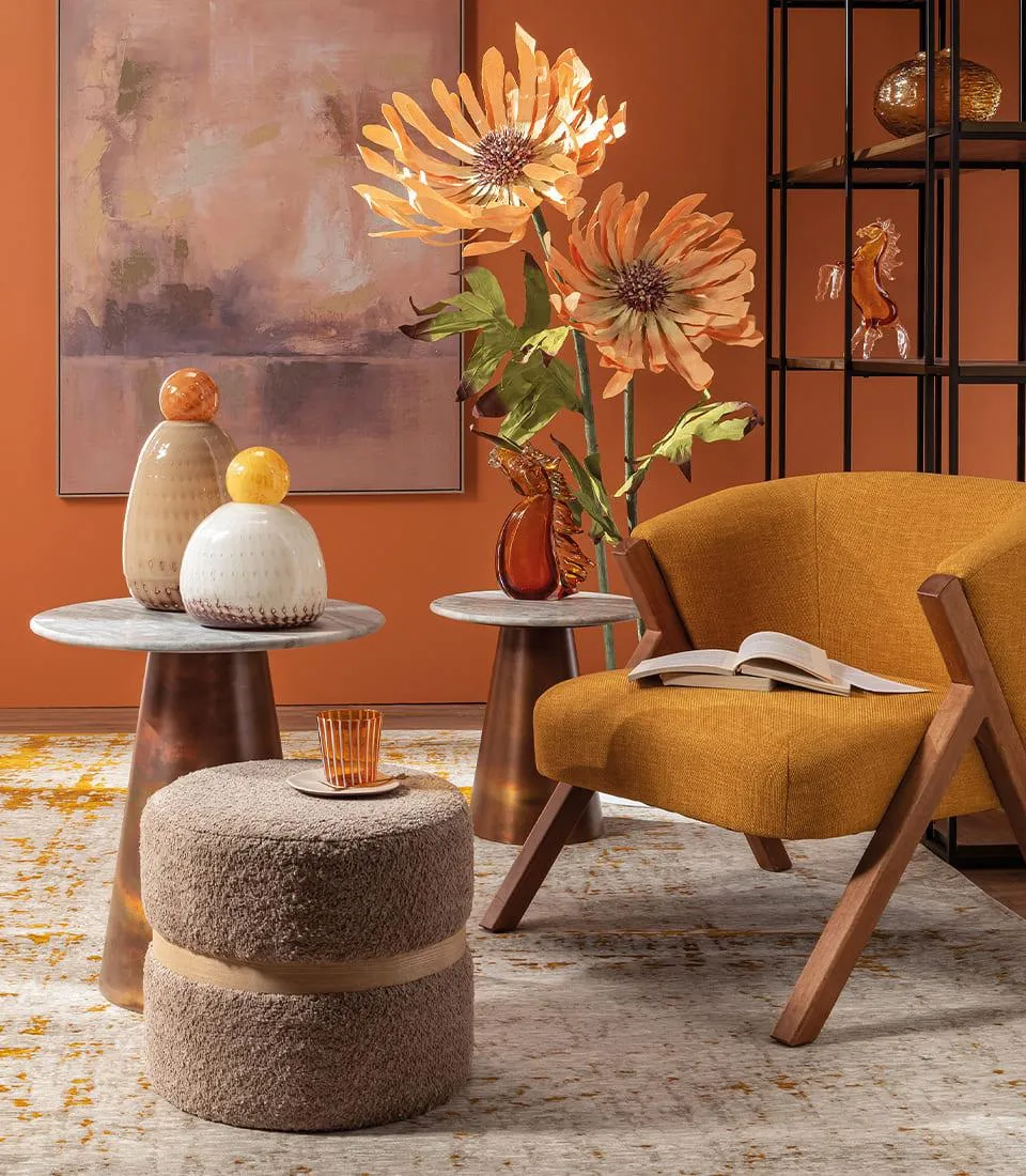 DECORATIVE FLOWER WITH BASE 160H - SUNFLOWER