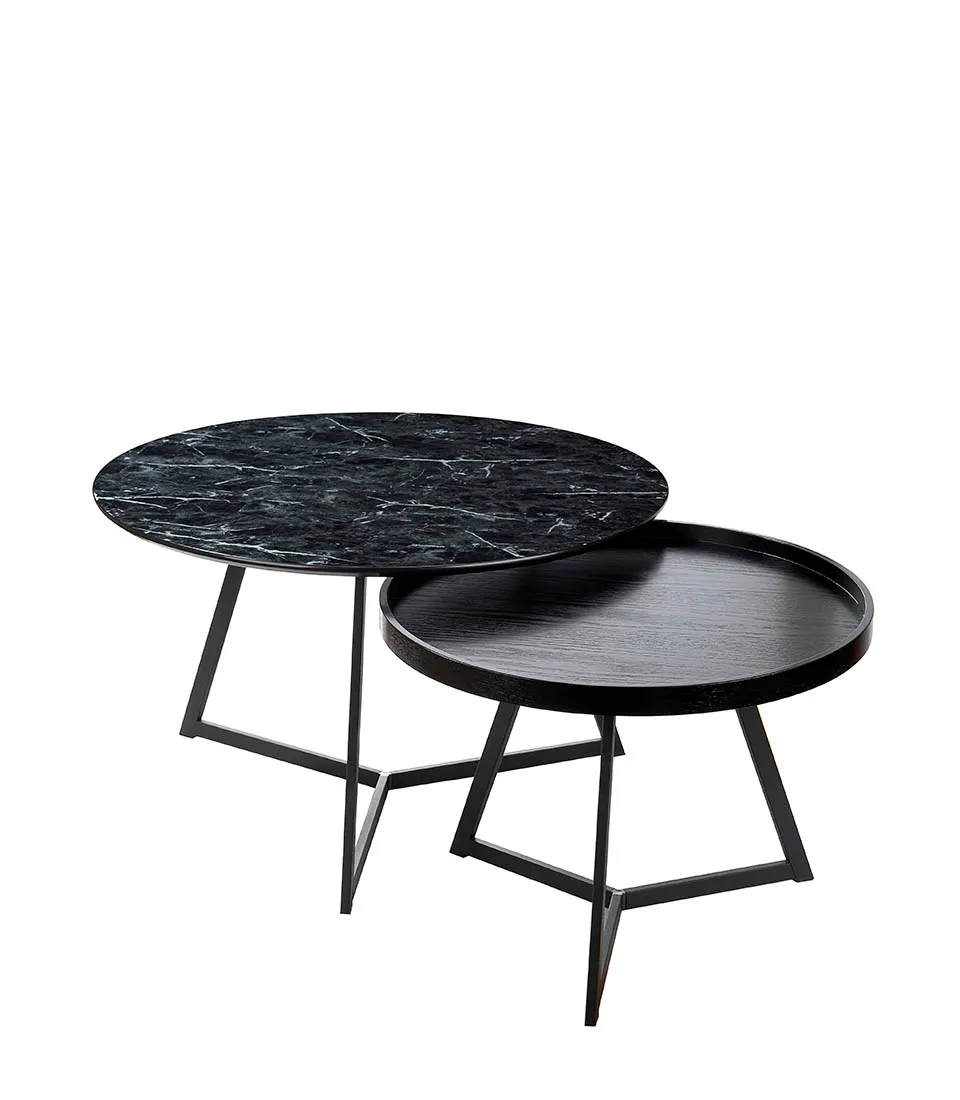 Tavolini tondi - set 2 pz