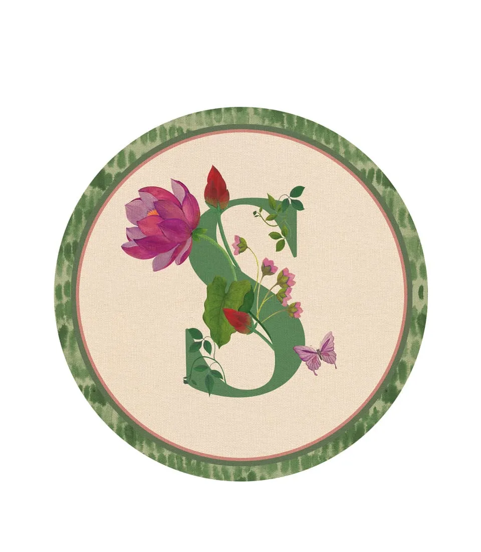 Tovaglietta rigida - monogramma S