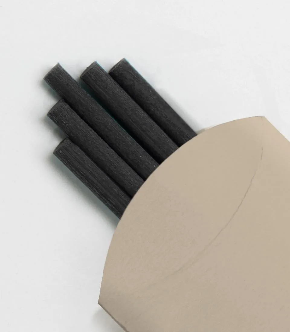 STICKS, BLACK, 25 CM - SET 6 PCS.