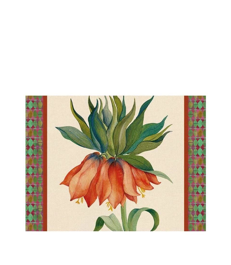 Rigid Placemat, ivory - Fritillaria