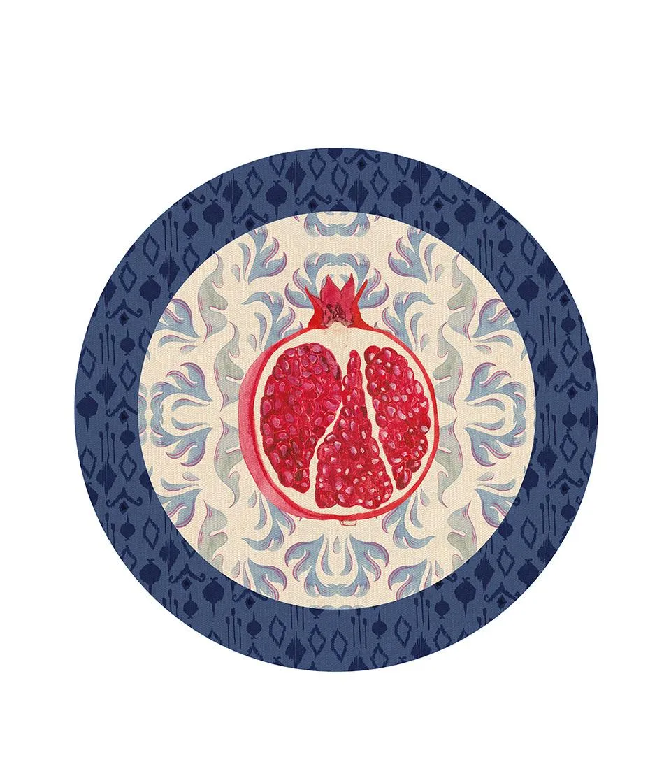 Rigid Placemat, ivory - Melograno d'Oriente