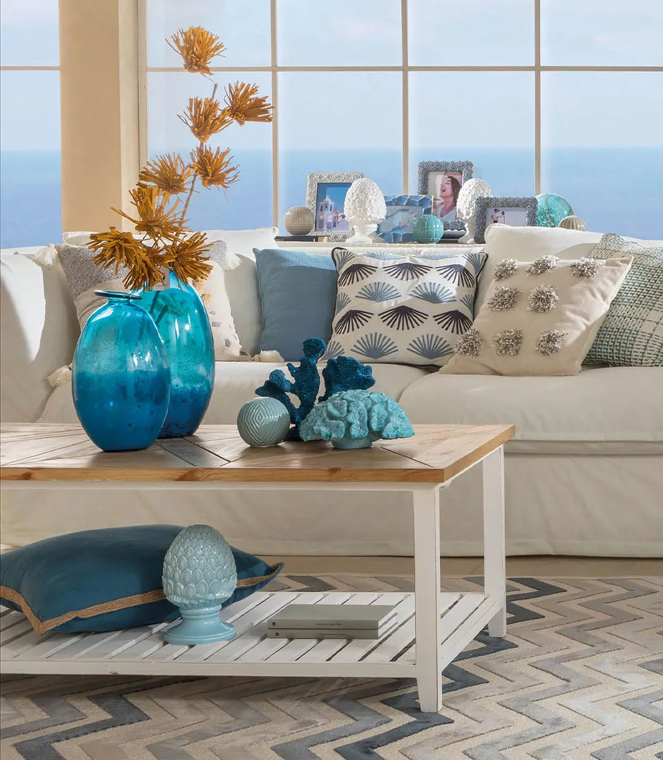 Pinecone, light blue