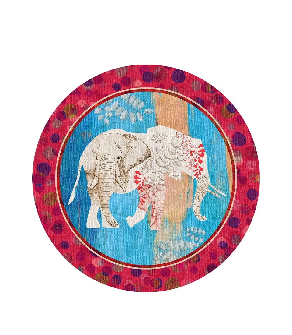 Rigid placemat Ø39 - Elefante