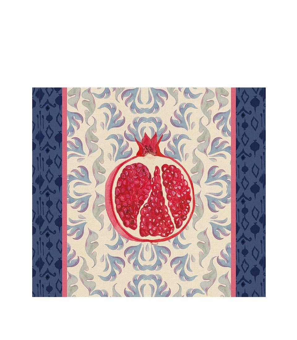 Rigid Placemat, ivory - Melograno d'Oriente