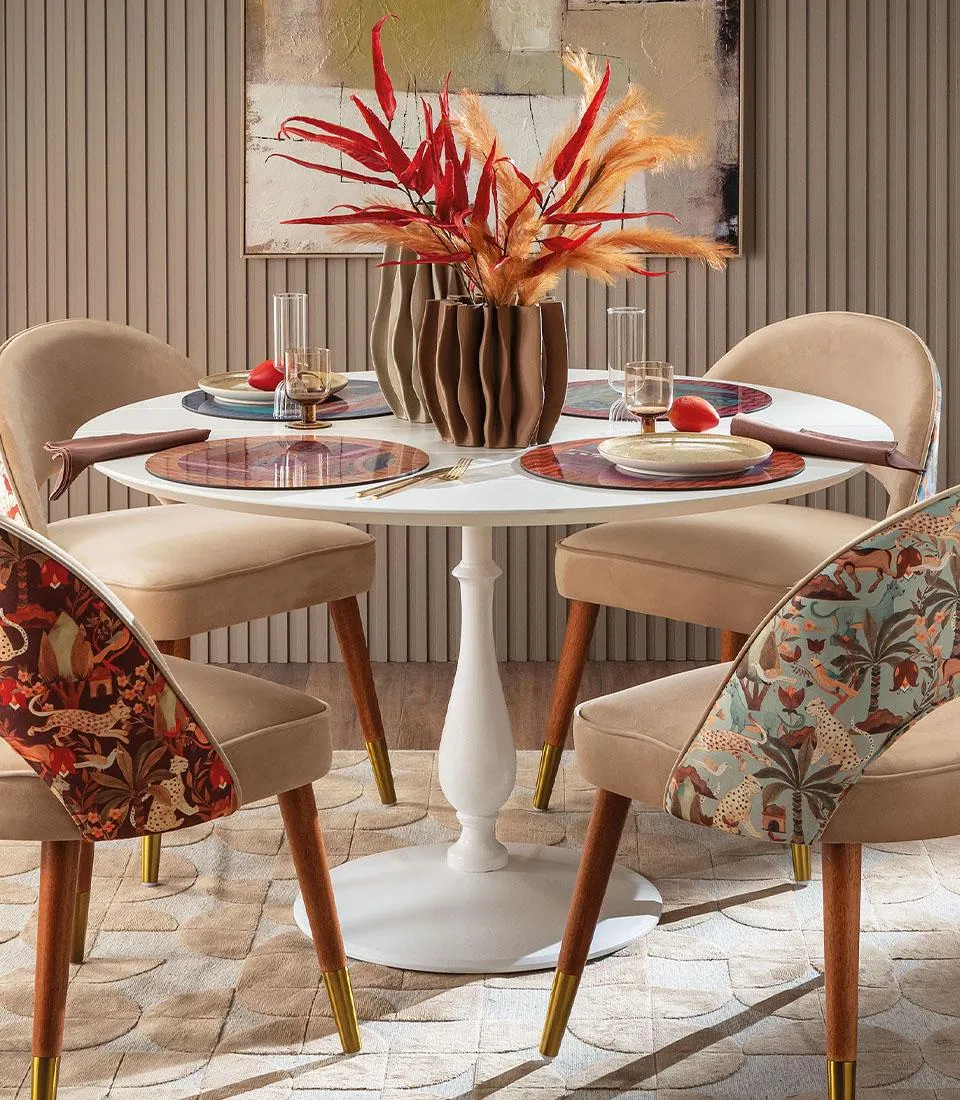 Rigid Placemat, rust edge - Orizzonti di Seta