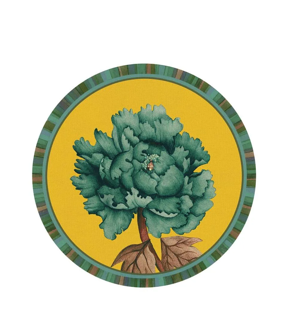 Rigid Placemat, yellow - Peonia