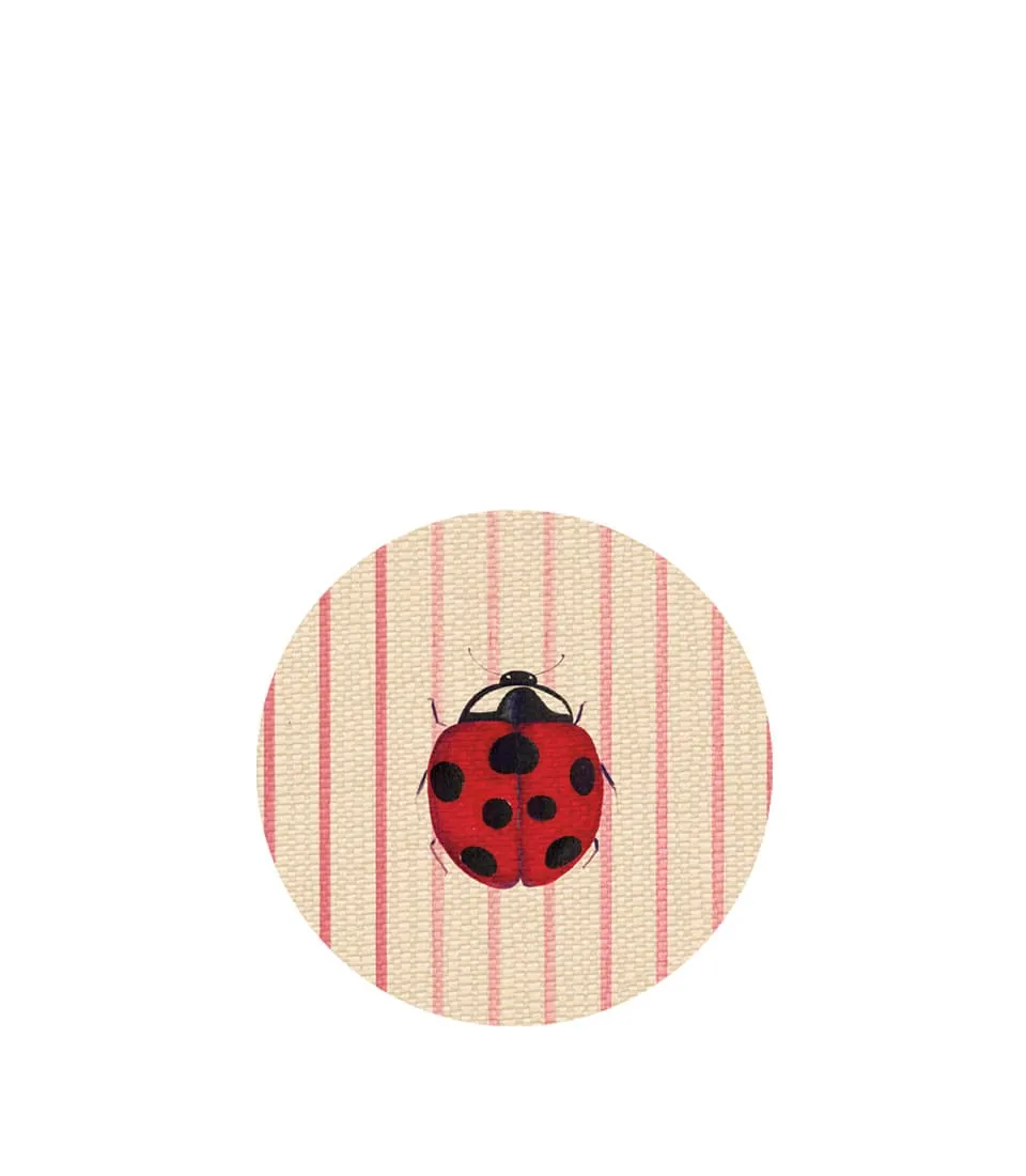 Sottobicchiere avorio - Coccinella