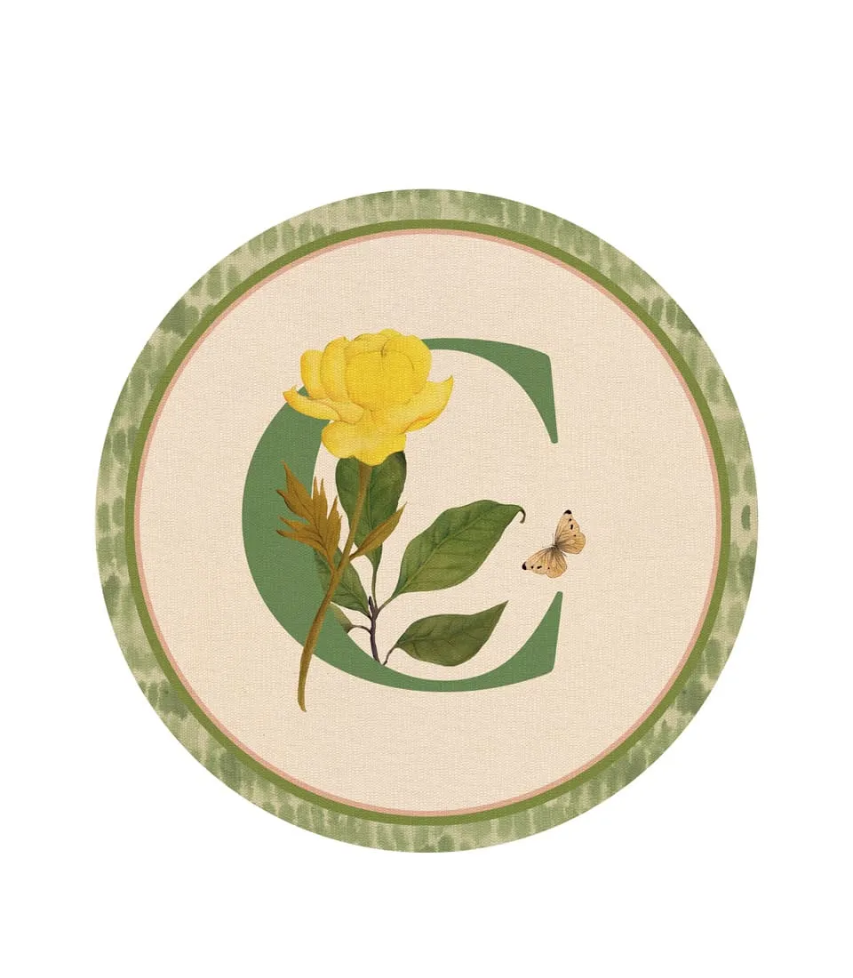Tovaglietta rigida - monogramma C
