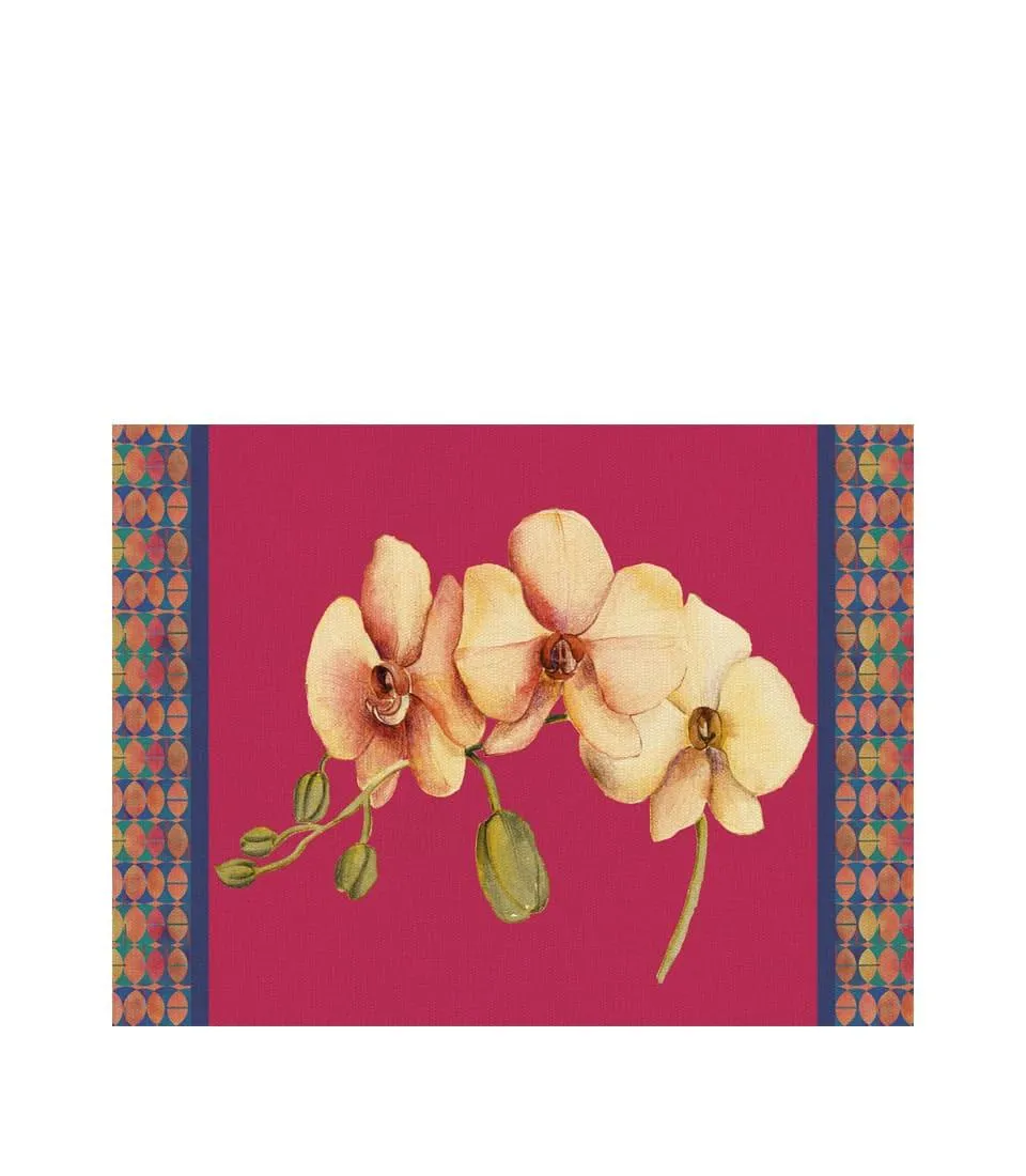Rigid Placemat, magenta - Orchidea
