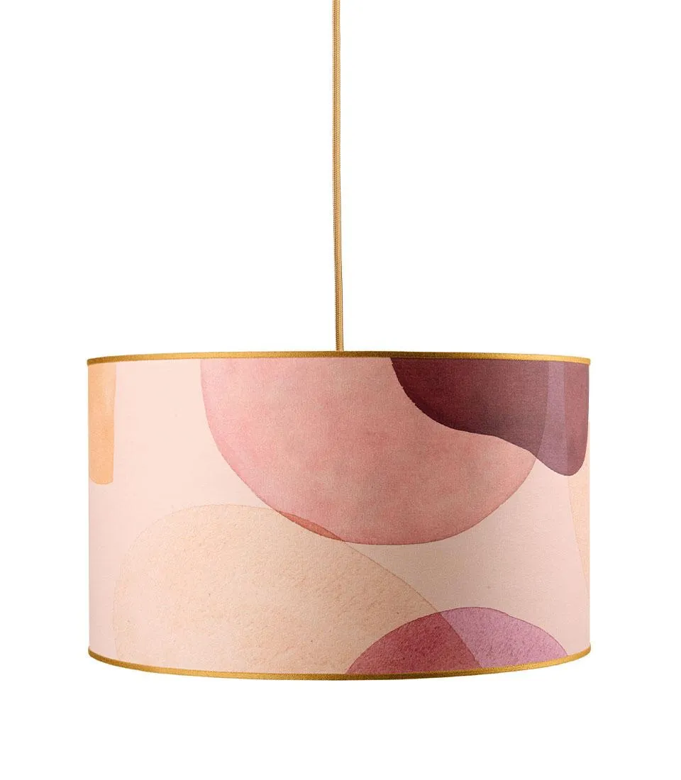 Cylindrical Pendant Shade - Dune di seta