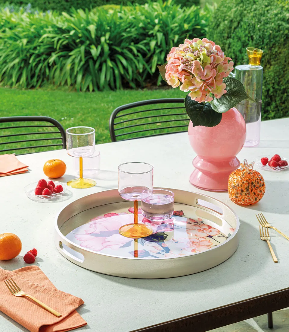Round tray - Dune di Seta