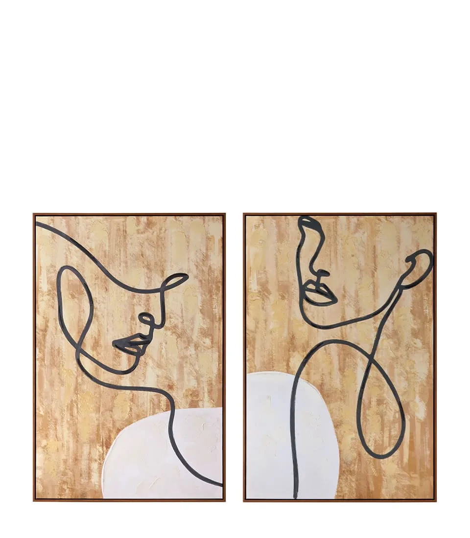Quadro 80x120 con cornice - set 2 pz (160x120)