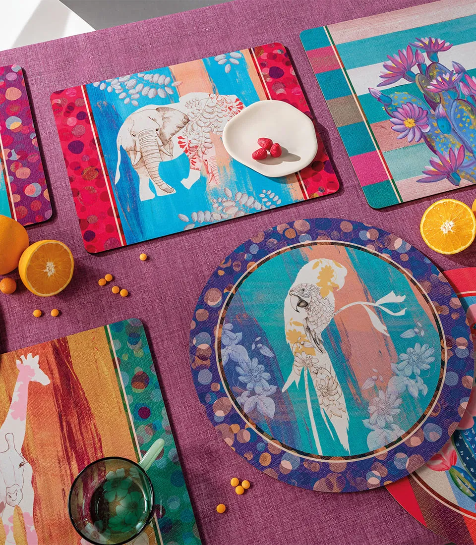 RIGID PLACEMAT 39x29,5 - ELEFANTE