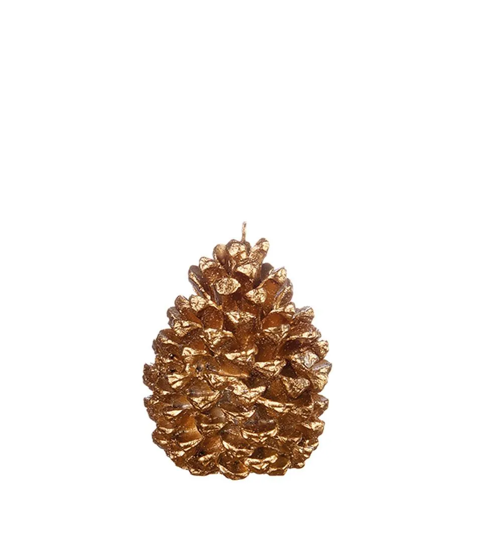 Golden candle pinecone