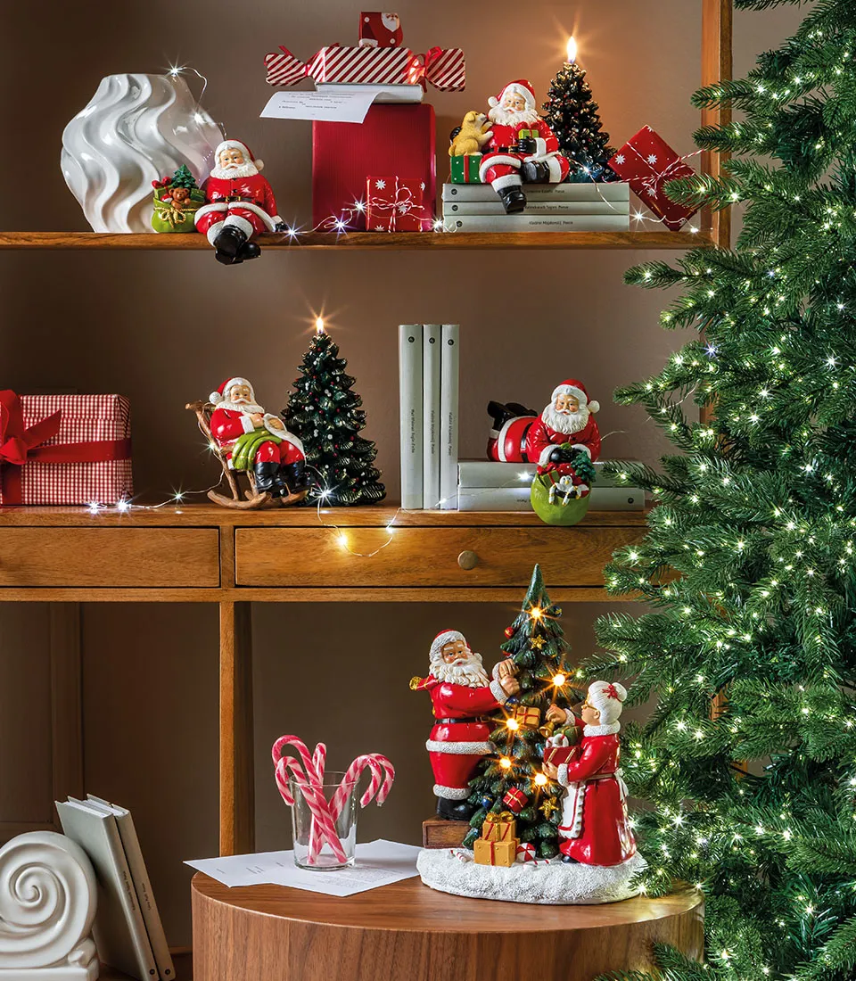 Decorative Santa Claus on rocking chair