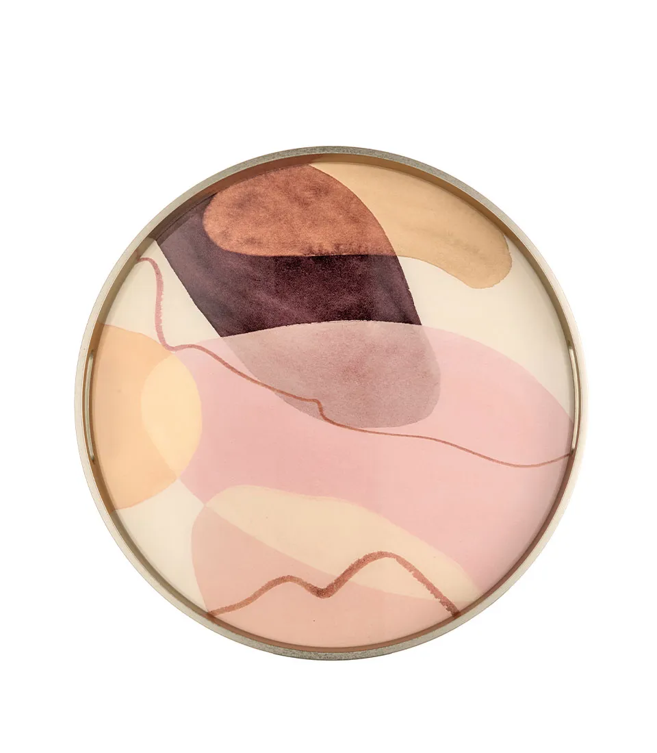 Round tray - Dune di Seta