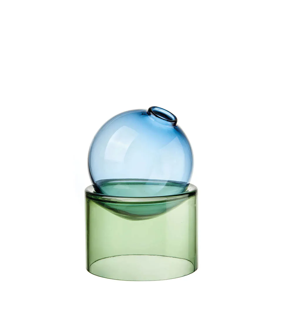Vaso sfera con base basso