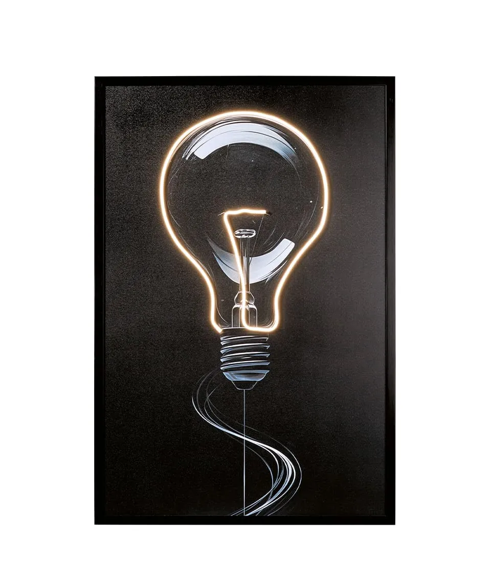 Quadro led 80x120 con cornice