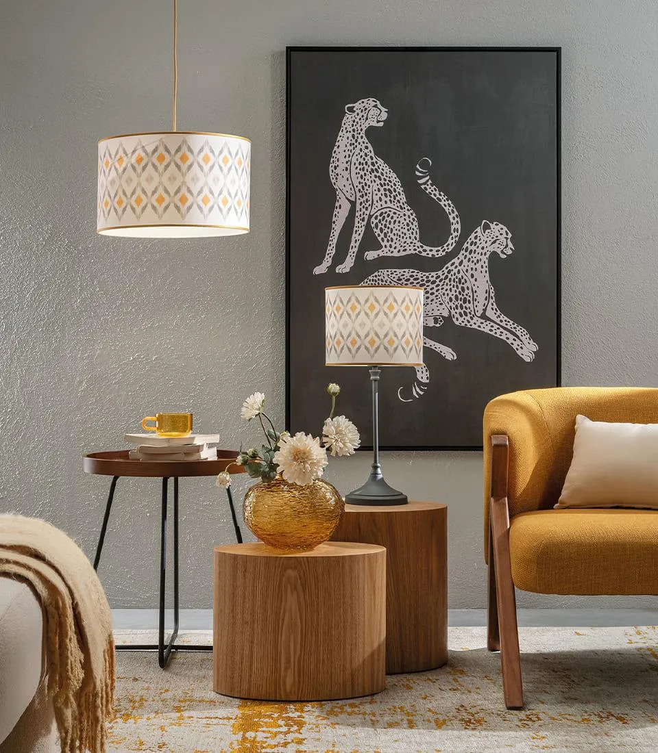 Conical  pendant Shade - Moiré