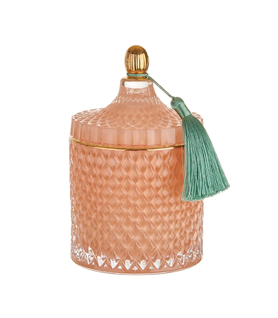 Large pale pink jewelry box