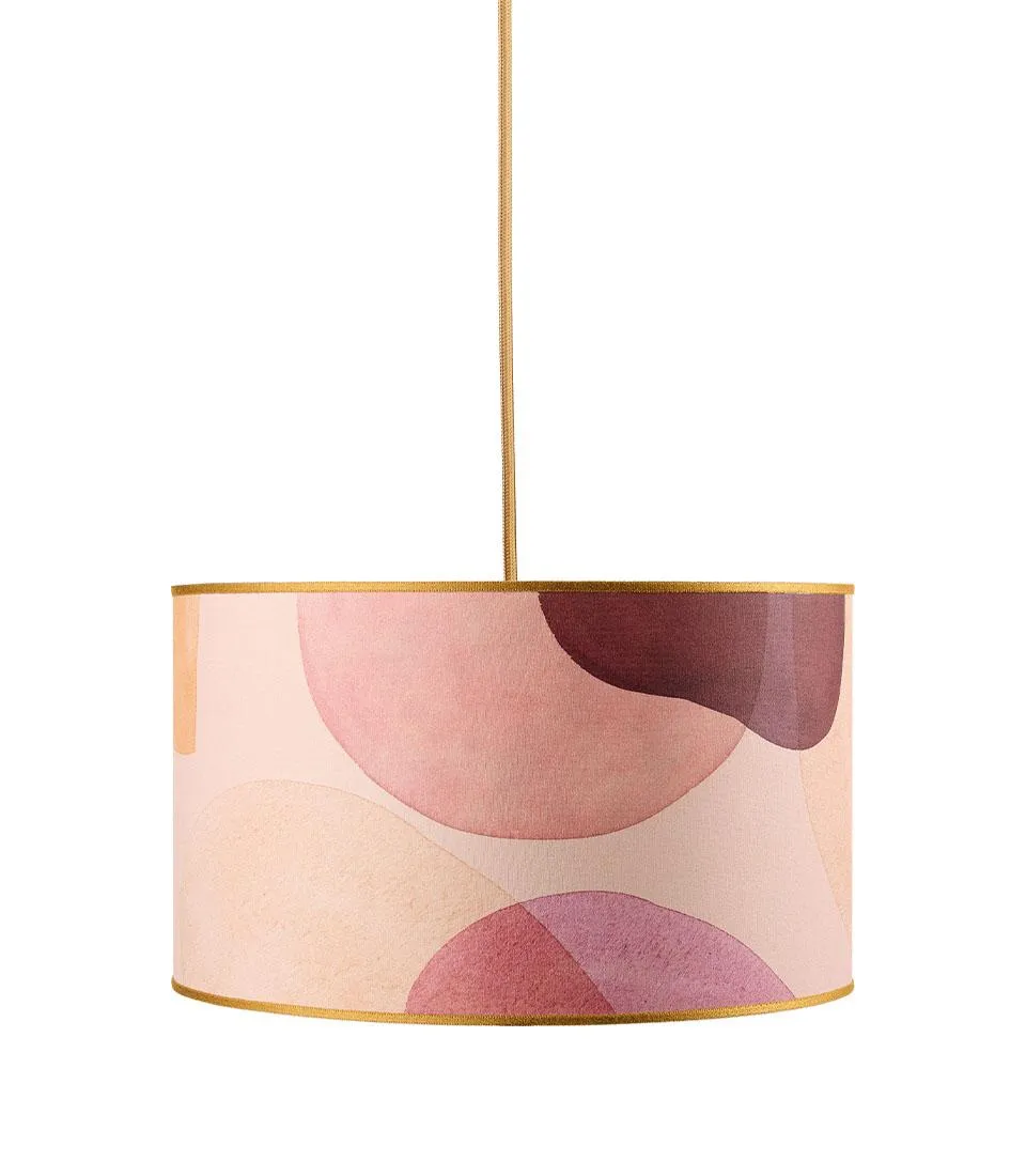 Cylindrical Pendant Shade - Dune di seta