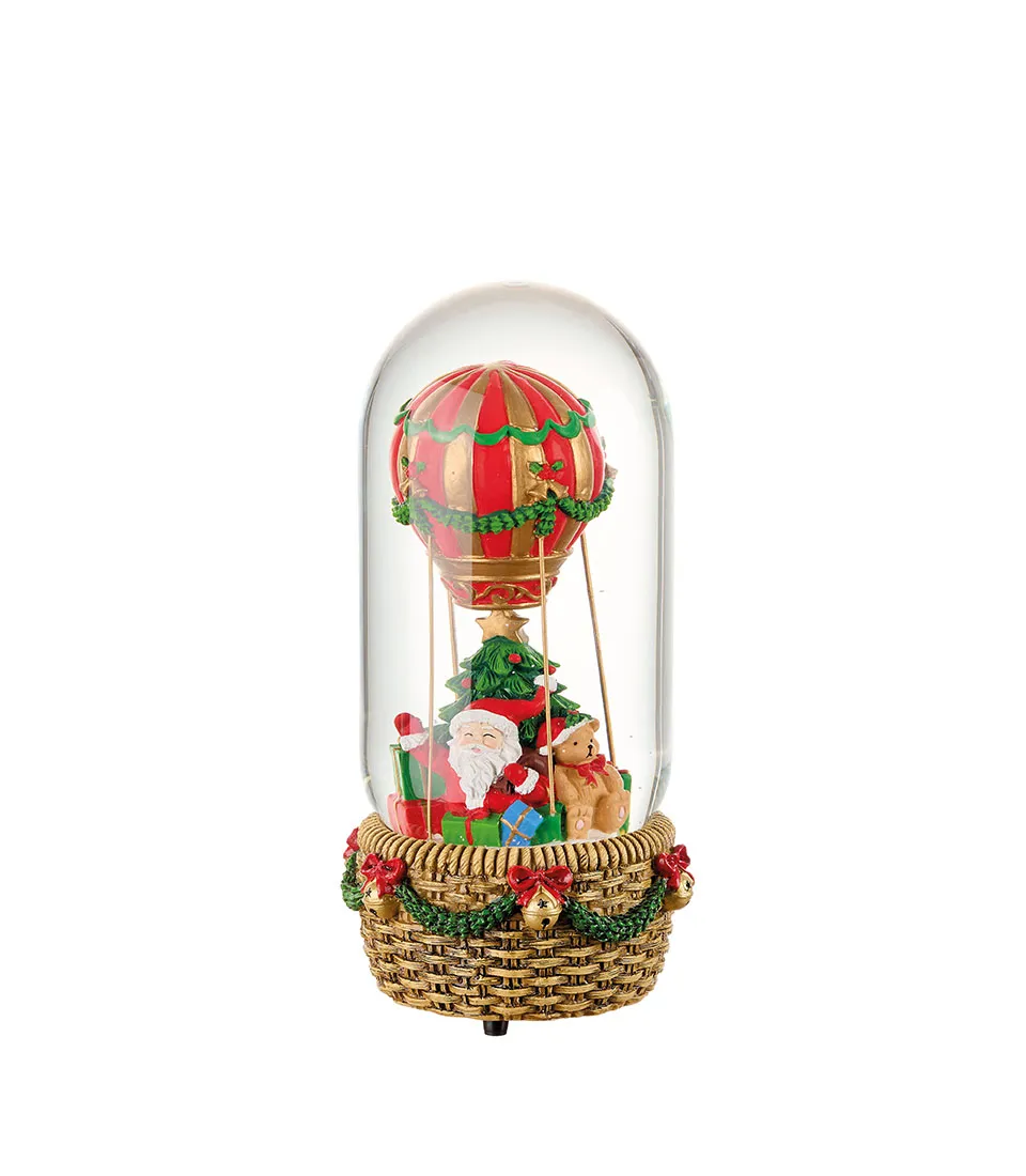Boule de neige mongolfiera