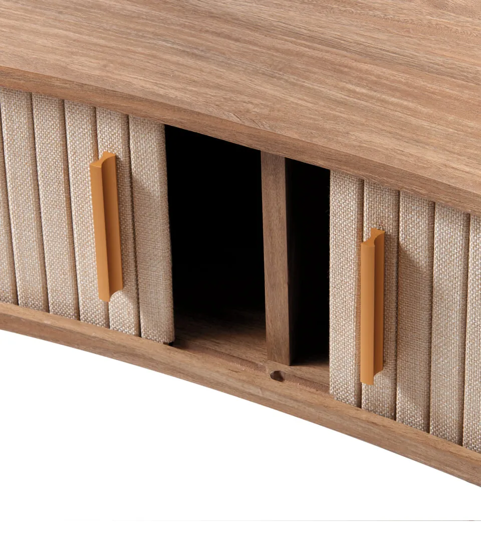 Short cabinet with two sliding doors