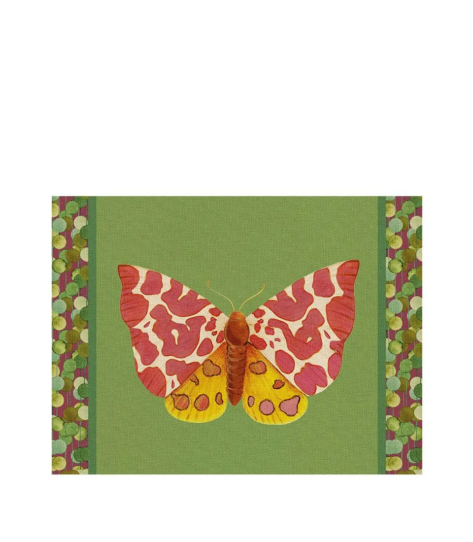 Rigid Placemat, green - Caja Butterfly
