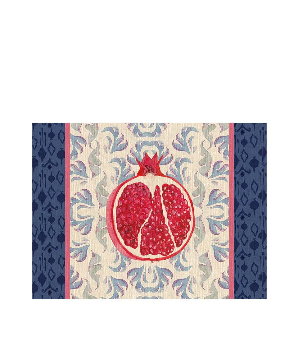 Rigid Placemat, ivory - Melograno d'Oriente