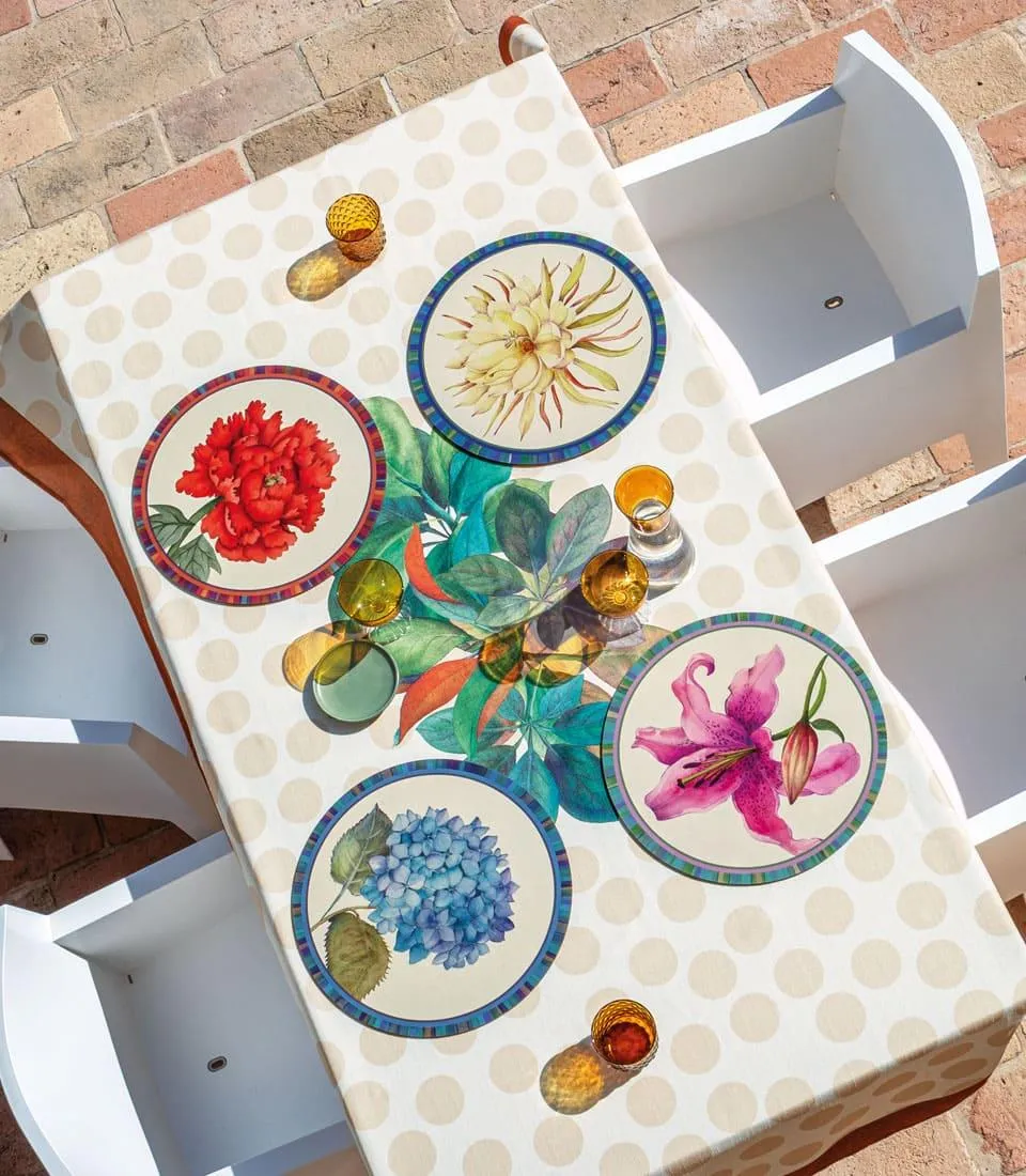 Rigid Placemat, ivory - Ortensia