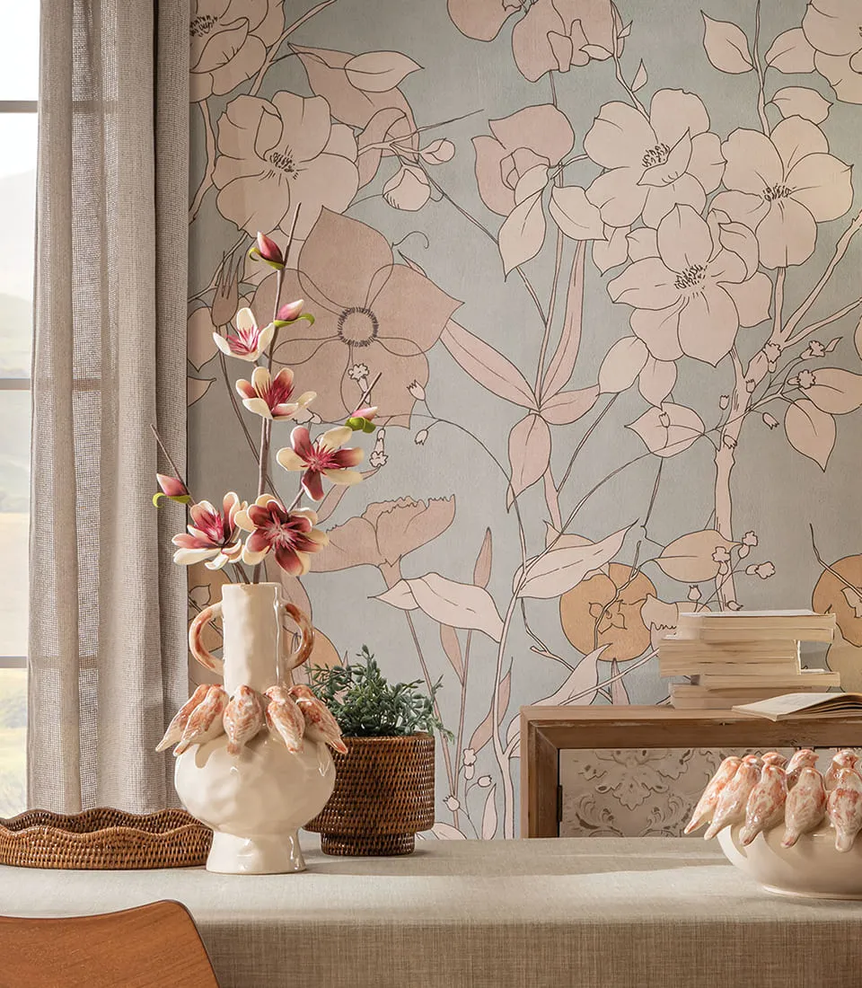 Wallpaper 4.24x3m - Casale fiorito