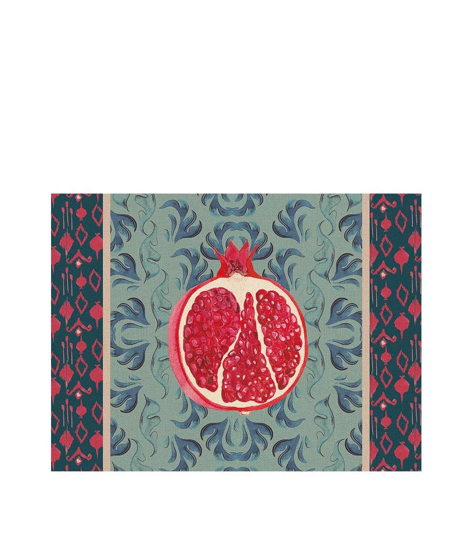 Rigid Placemat, light blue - Melograno d'Oriente