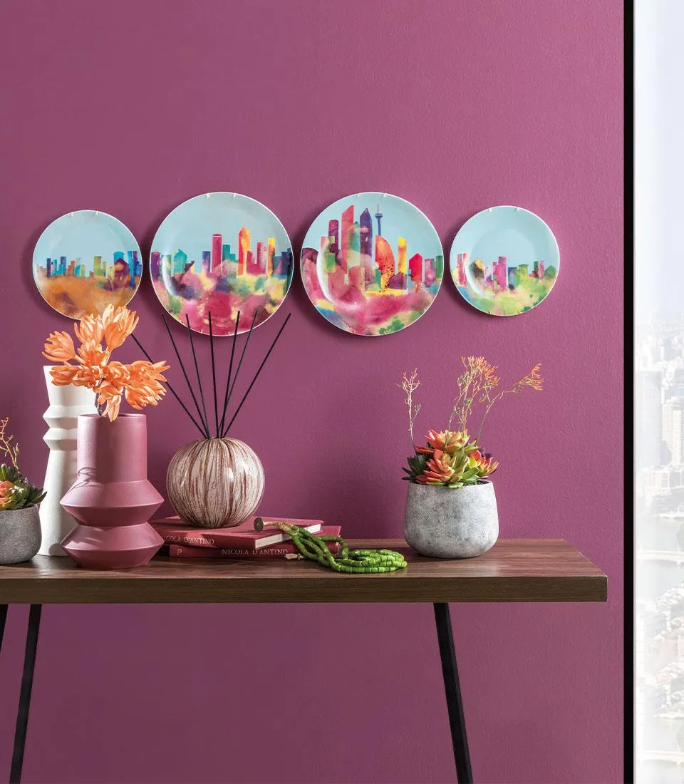 Decorative Wall Plates Seattle - set 4 pcs.