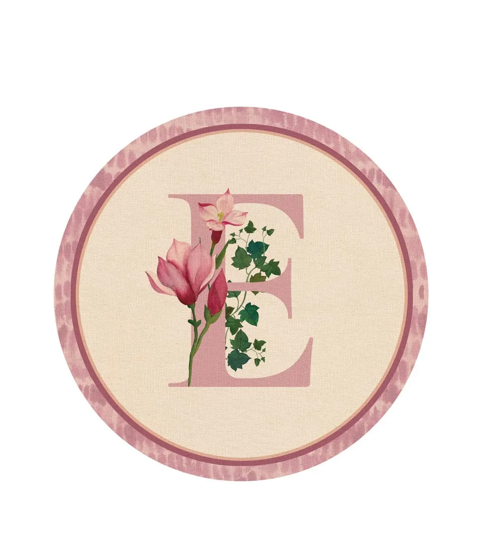 Tovaglietta rigida - monogramma E