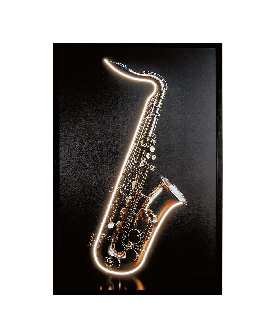 PAINTING 80x120 WITH FRAME, WITH LEDS