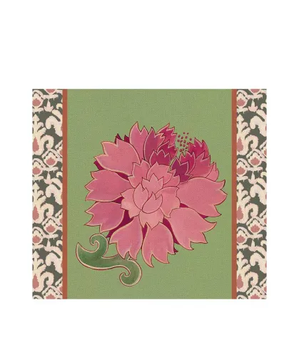 Rigid Placemat, sage green - Peonia di Samarcanda