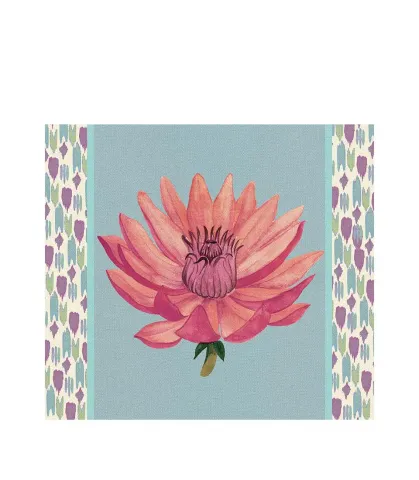 Rigid Placemat, light blue - Peonia di Samarcanda