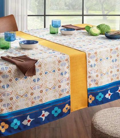 Mandalay - Runner antimacchia 50x155