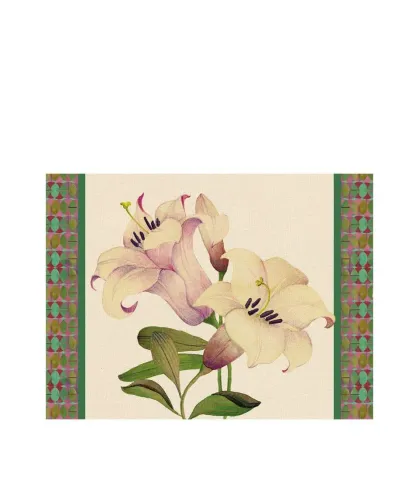 Rigid Placemat, ivory - Giglio Orientale